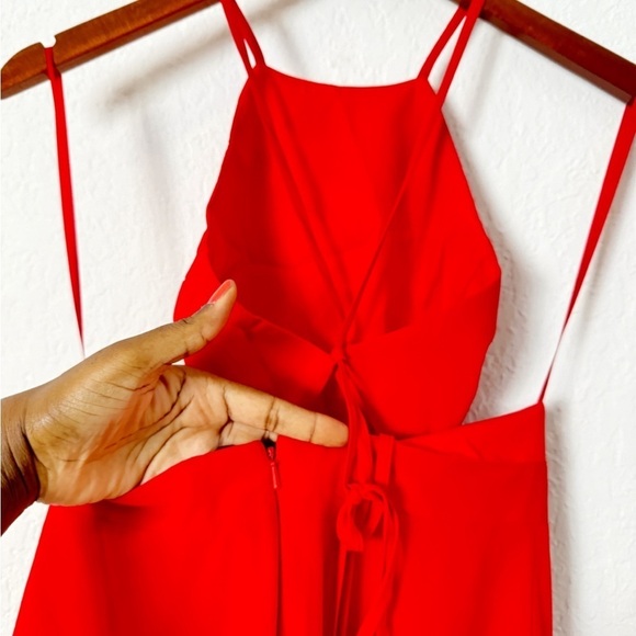 NEW Fame & Partners Halter Neck Fit & Flare Dress - Picture 7 of 10